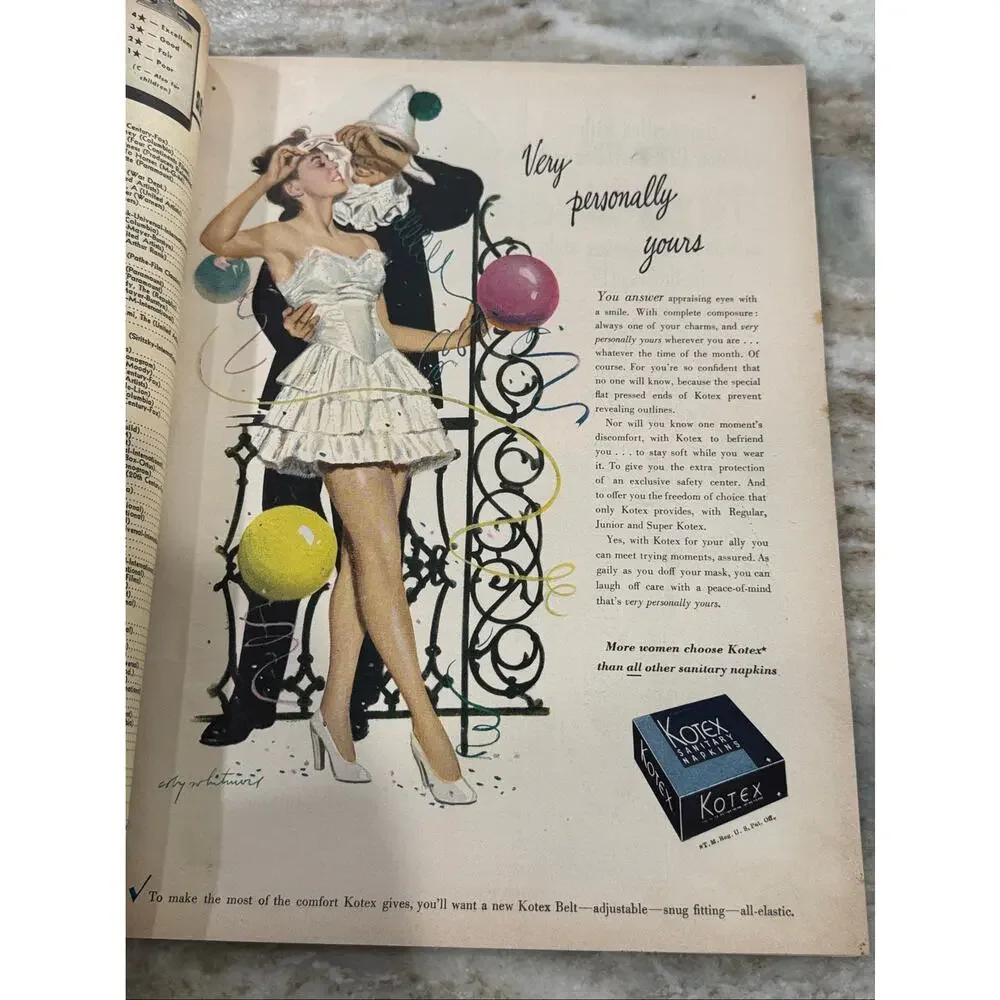 Vtg Screen Romances Magazine Oct. 1947 Lana Turner Ads Fashion +